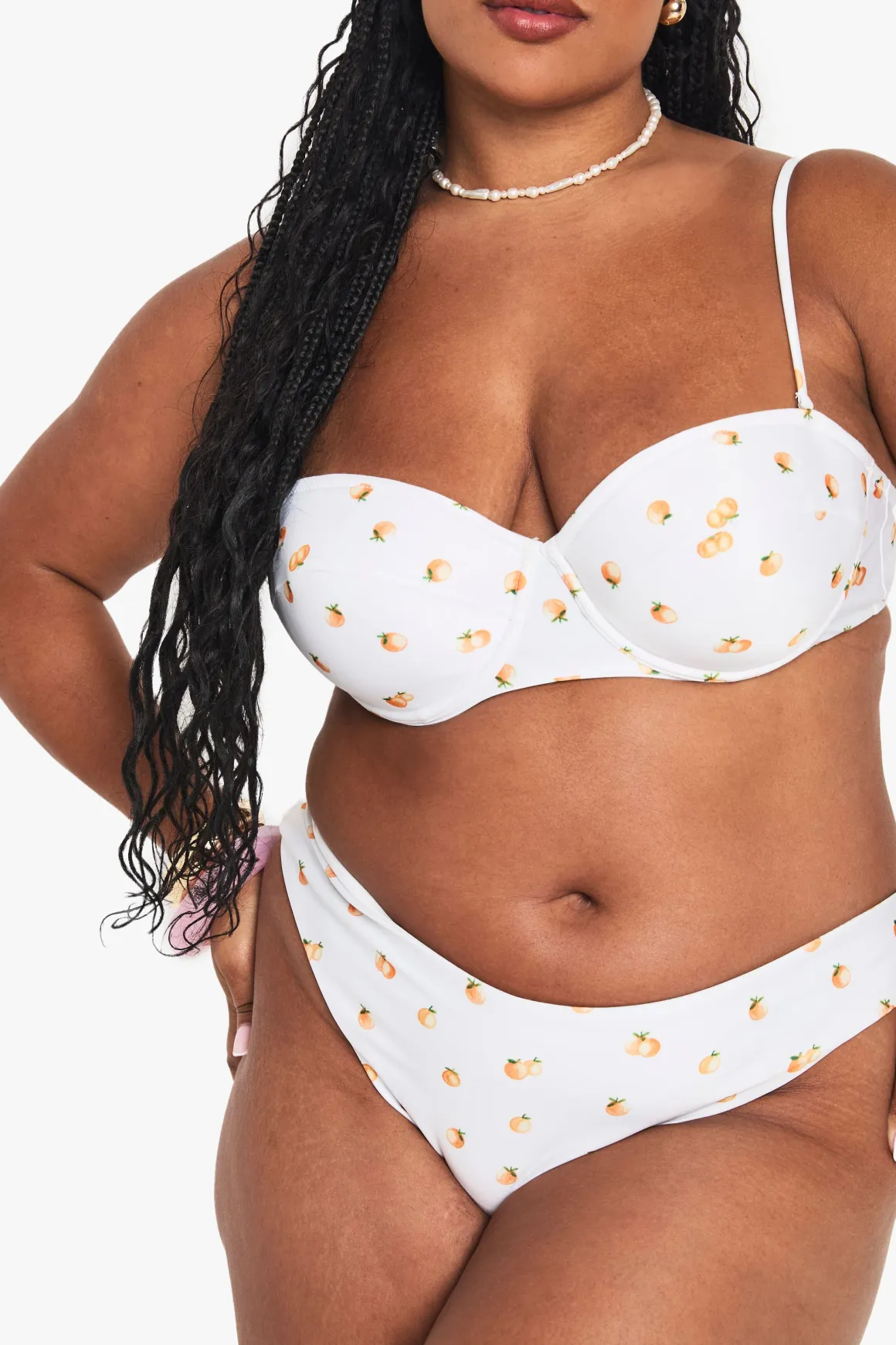 Plus Tangerine Tanga à taille haute