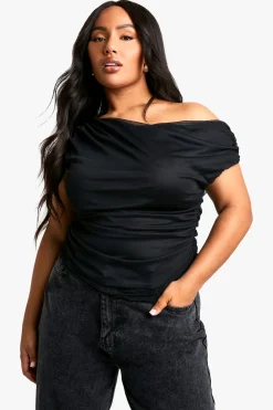 Plus Top Asymétrique Froncé