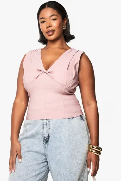 PLUS TOP CORSET AVEC DÉTAILS À NOEUD