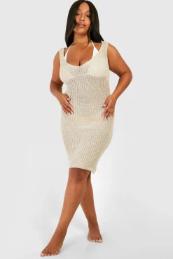 Plus Twist Back Beach Dress