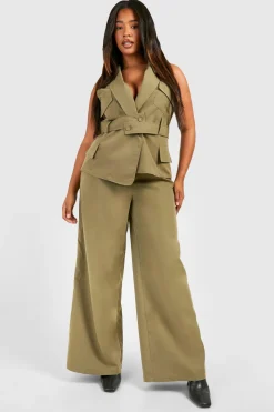 Plus Utility Belted Waistcoat