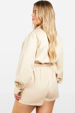 boohoo Plus Utility Combinaison utilitaire à manches longues<Femme Combinaisons Et Combishorts