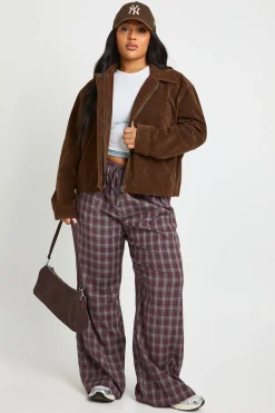 Plus Veste boutonnée en suédé