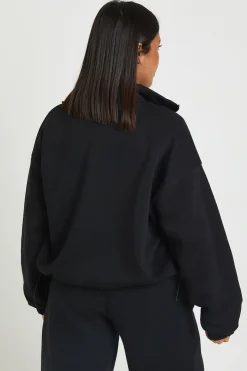 Plus Veste à ourlet à boutons et col cheminée