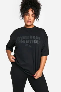 Plus Wardrobe Essentials Ensemble T-shirt Bubble et Legging