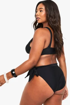 boohoo Plus Wrap Bikini Top<Femme Maillots De Bain|Tenues De Plage