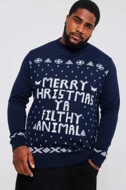 Plus Ya Filthy Animal Pull de Noël