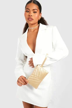 boohoo Pochette Basique Matelassée<Femme Pochettes|Sacs À Main