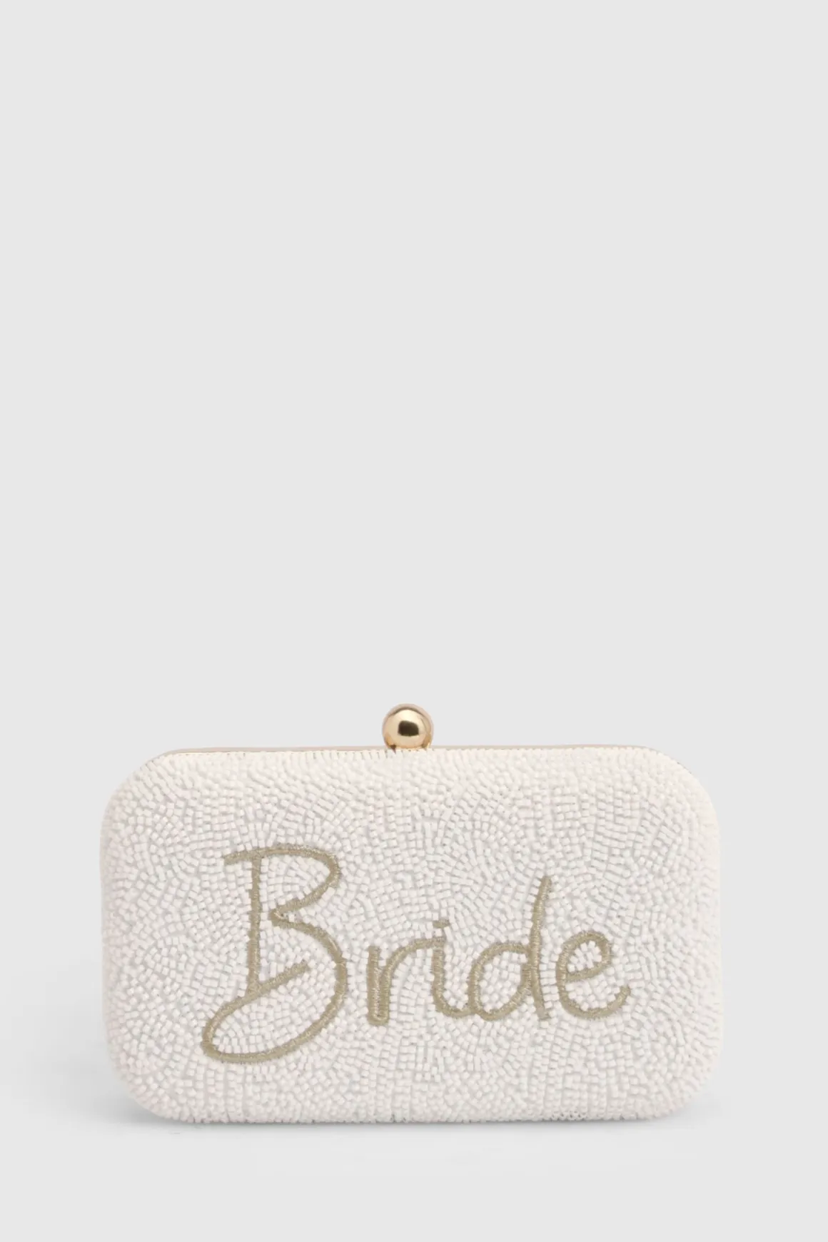 Pochette De Mariée Brodée Et Perlée