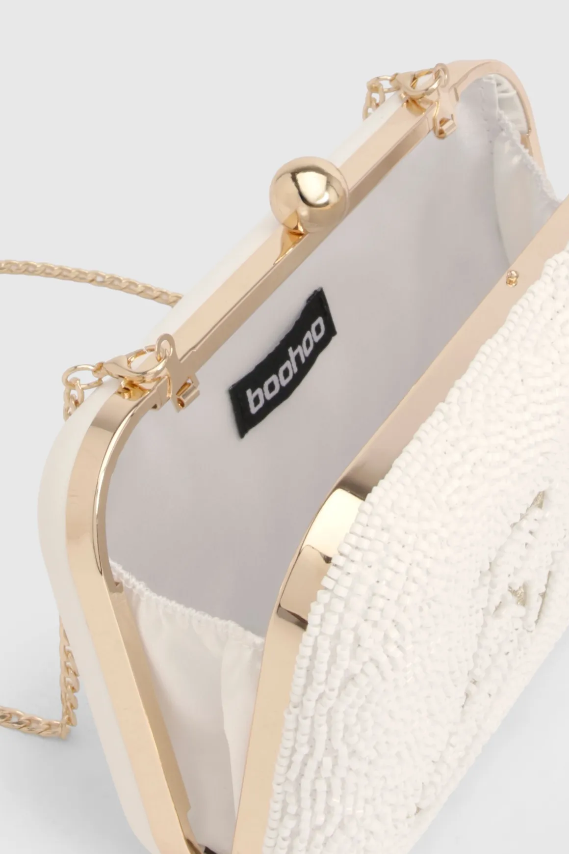 Pochette De Mariée Brodée Et Perlée