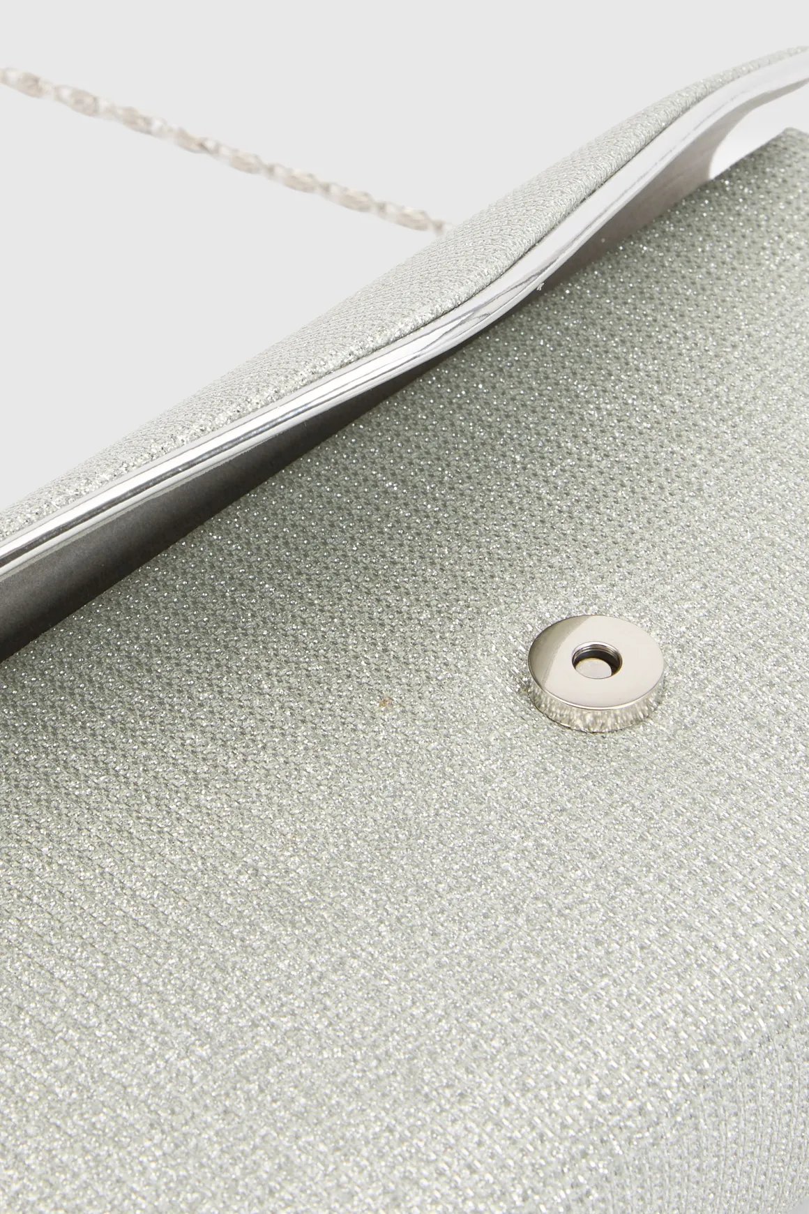 Pochette Enveloppe Grande À Paillettes Argentées