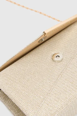 Pochette Enveloppe À Paillettes Dorées