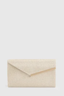Pochette Enveloppe À Paillettes Dorées