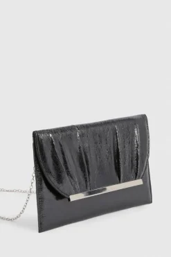 Pochette Enveloppe Plissée Effet Brillant