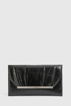 Pochette Enveloppe Plissée Effet Brillant