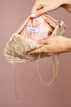 Pochette Hannah Froncée Ornée De Strass