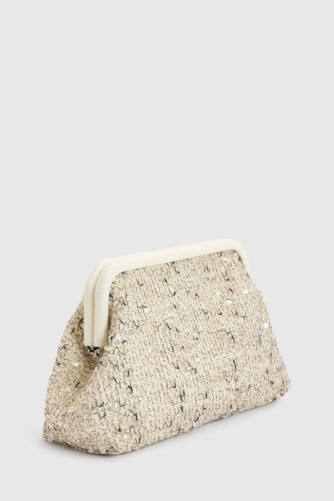 Pochette Souple Au Crochet À Paillettes