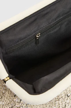 Pochette Souple Au Crochet À Paillettes