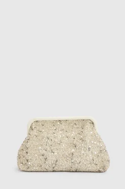 Pochette Souple Au Crochet À Paillettes
