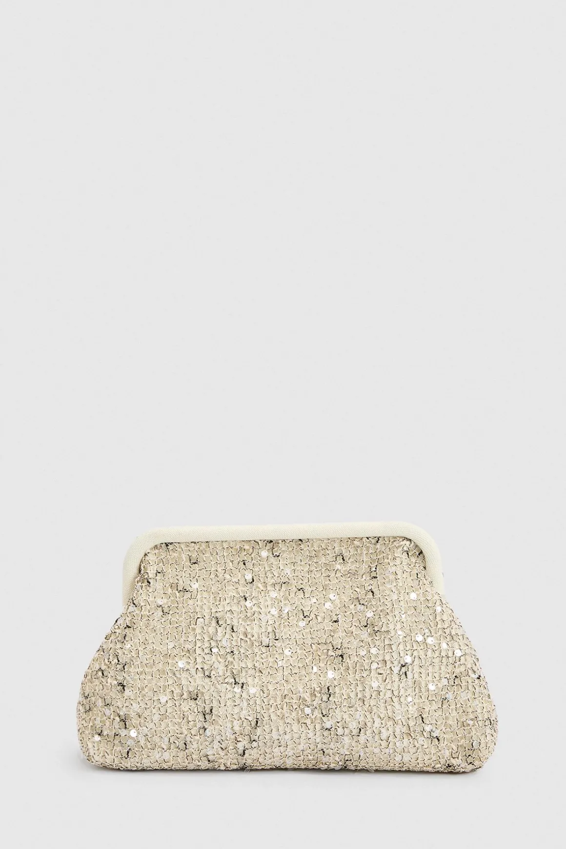 Pochette Souple Au Crochet À Paillettes