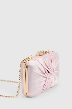 Pochette Torsadée En Satin Beaut
