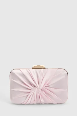 Pochette Torsadée En Satin Beaut