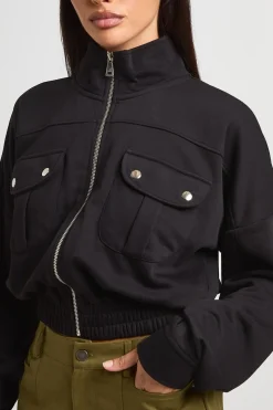 boohoo Pocket Detail Bomber Jacket<Femme Manteaux Et Vestes D’Automne|Vestes & Manteaux