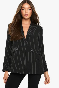 boohoo Pocket Detail Oversized Boxy Blazer<Femme Blazers|Vestes & Manteaux
