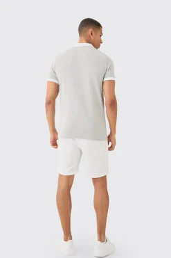 boohooMAN Polo cintré zippé<Homme Polos