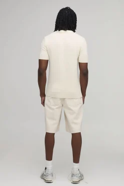 Polo Côtelé En Maille De Coton Mélangé Coupe Regular Tall