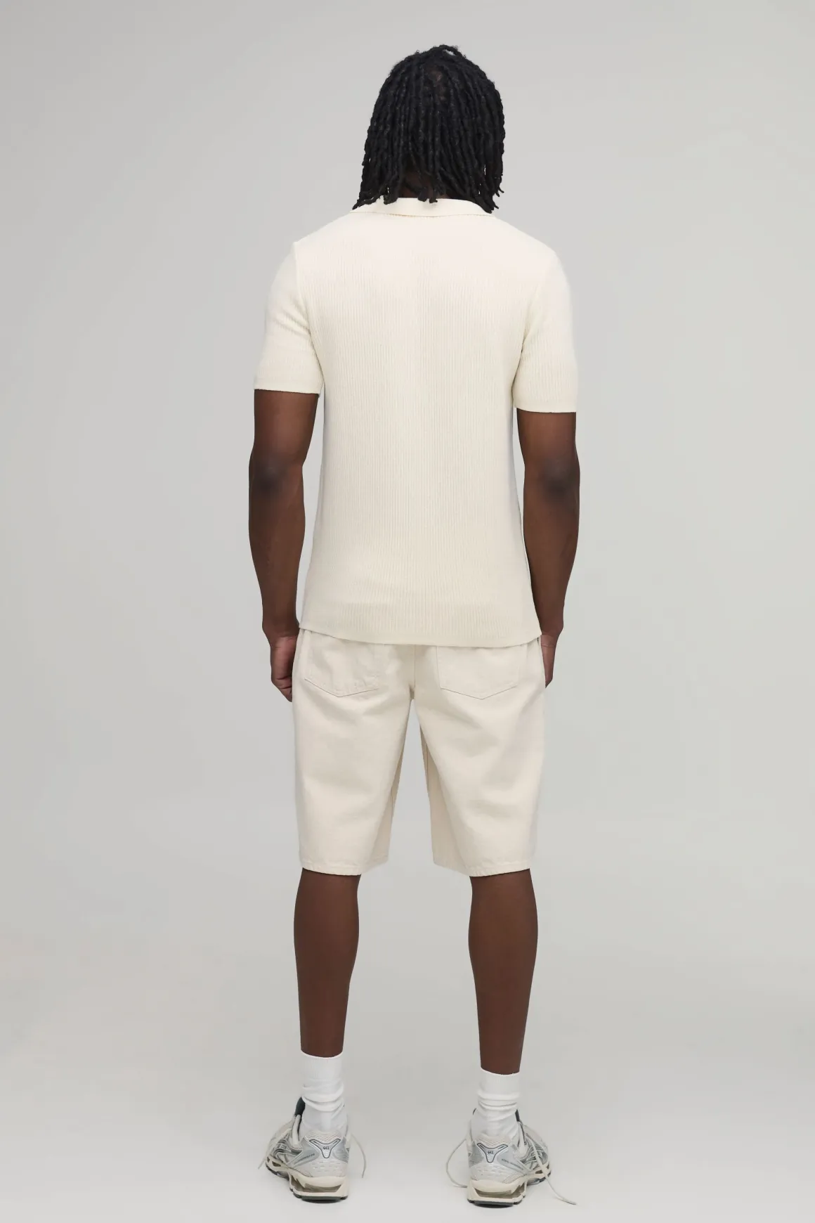 Polo Côtelé En Maille De Coton Mélangé Coupe Regular Tall
