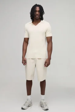Polo Côtelé En Maille De Coton Mélangé Coupe Regular Tall