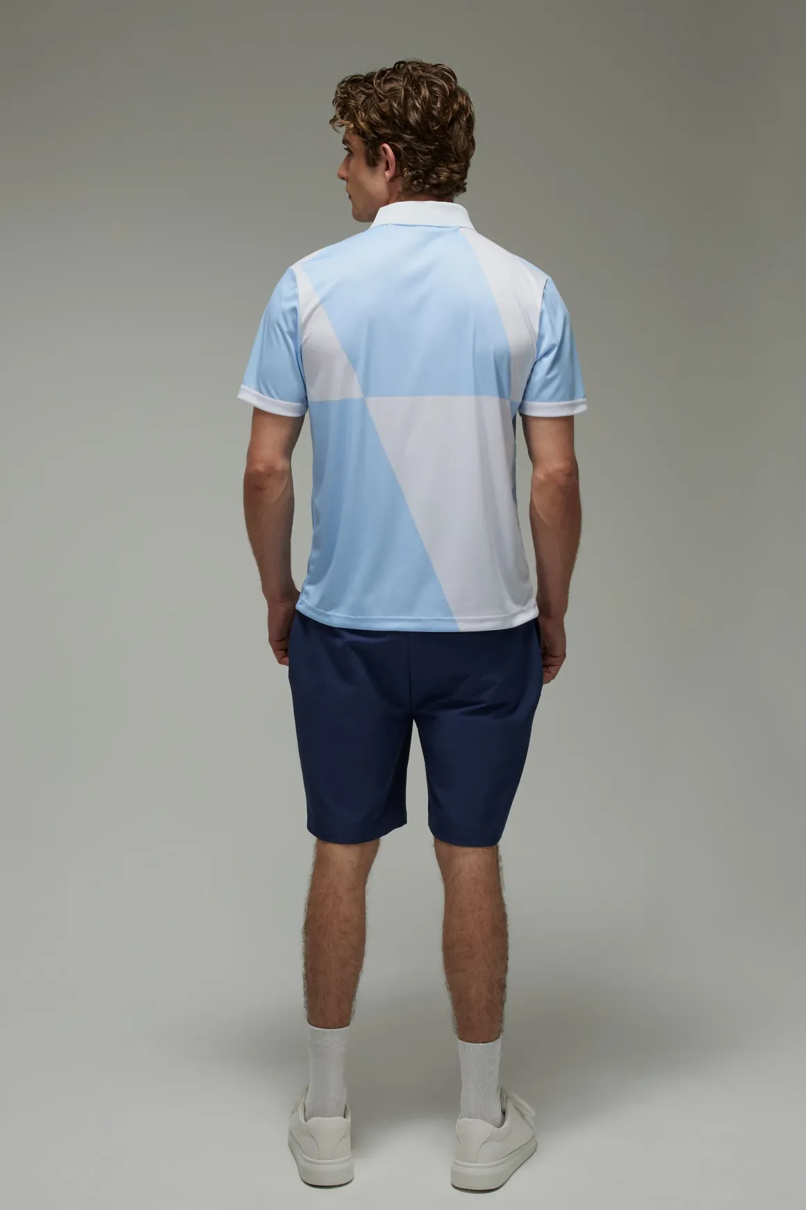 Polo De Golf Actif Coupe Regular À Grands Carreaux