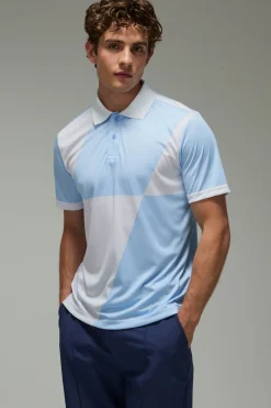 Polo De Golf Actif Coupe Regular À Grands Carreaux