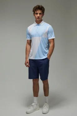 Polo De Golf Actif Coupe Regular À Grands Carreaux
