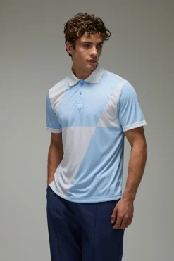 Polo De Golf Actif Coupe Regular À Grands Carreaux