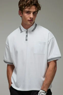 Polo De Golf Coupe Oversize En Piqué Tricot Active