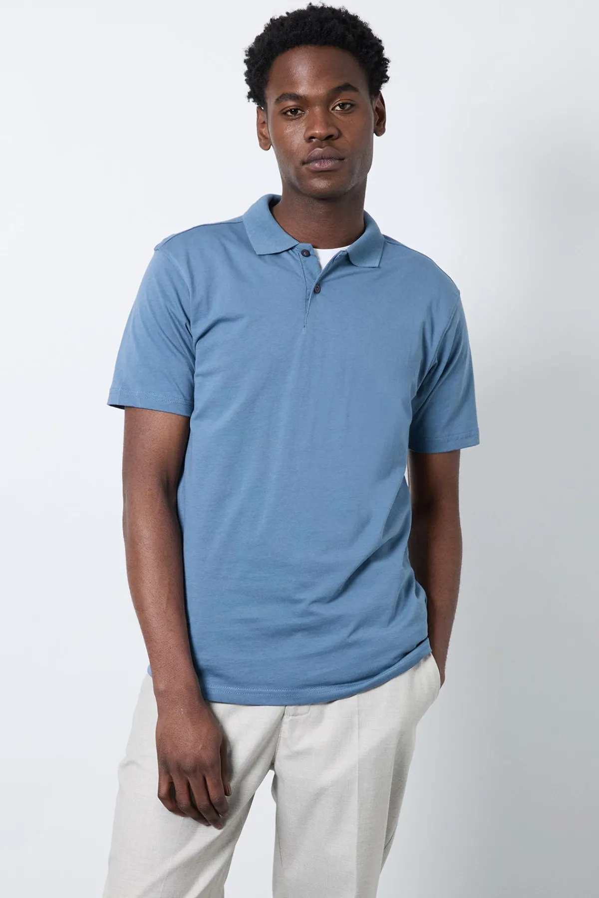 Burton Polo En Jersey Bleu<Homme Polos