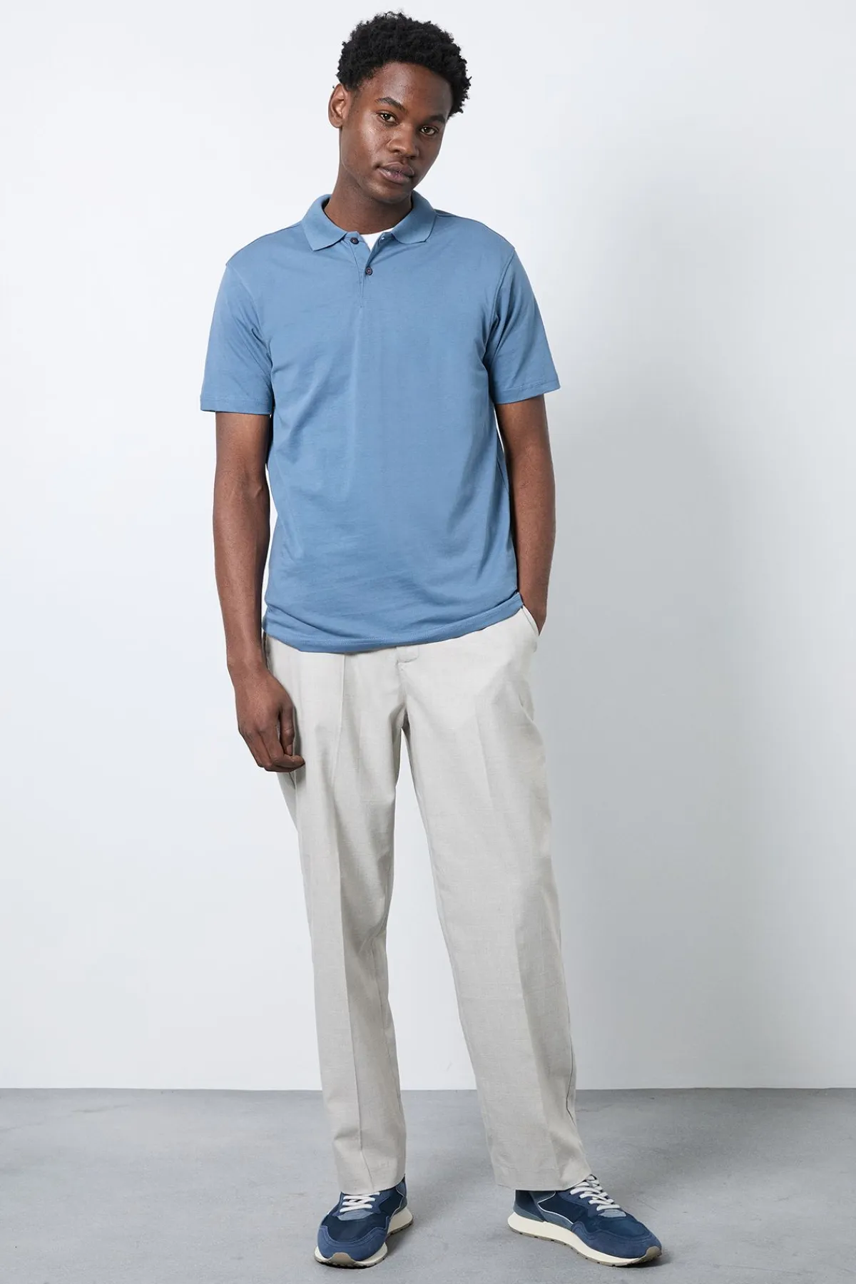 Burton Polo En Jersey Bleu<Homme Polos