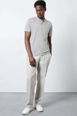 Polo En Jersey Gris