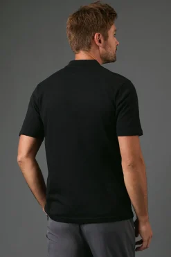 Burton Polo en Jersey Noir<Homme Polos