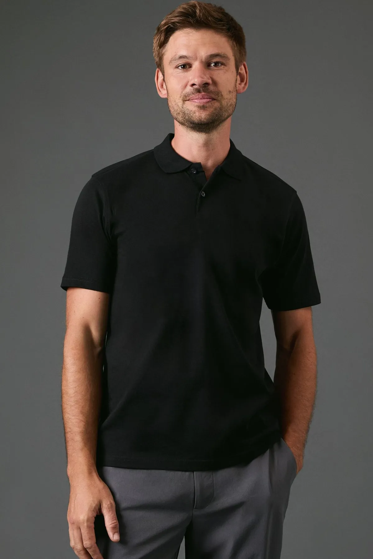 Burton Polo en Jersey Noir<Homme Polos