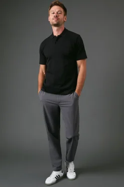 Burton Polo en Jersey Noir<Homme Polos