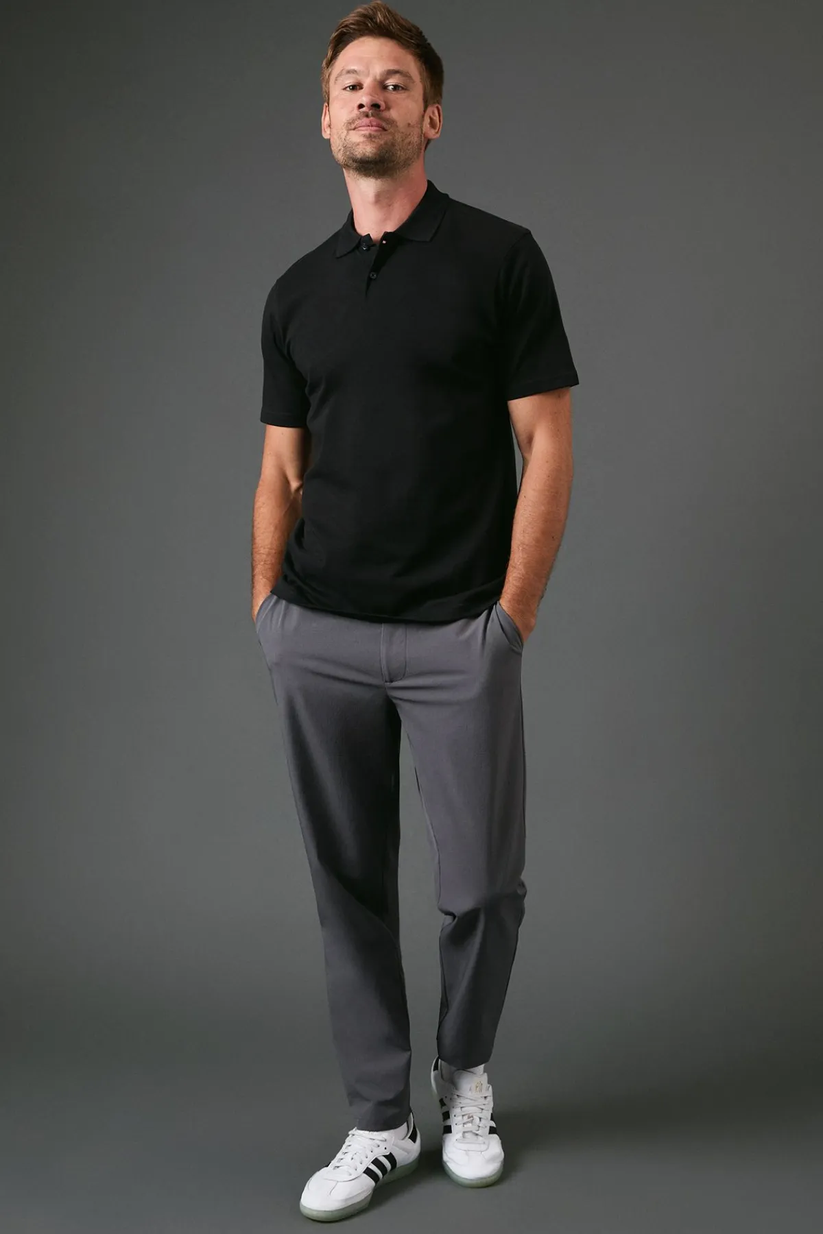 Burton Polo en Jersey Noir<Homme Polos