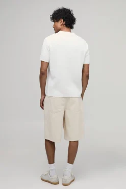 boohooMAN Polo En Maille Côtelée Coupe Regular En Mélange De Coton<Homme Polos|Maille