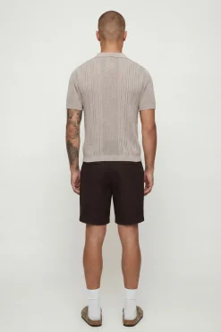 Polo Maille Coupe Ample Mélange Coton