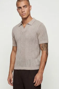 Polo Maille Coupe Ample Mélange Coton
