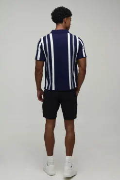 Polo Maille Rayé Coupe Regular