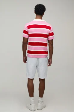 Polo Maille Rayé Varsity Coupe Regular