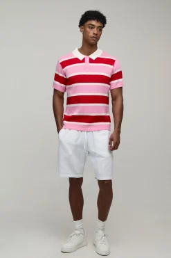 Polo Maille Rayé Varsity Coupe Regular